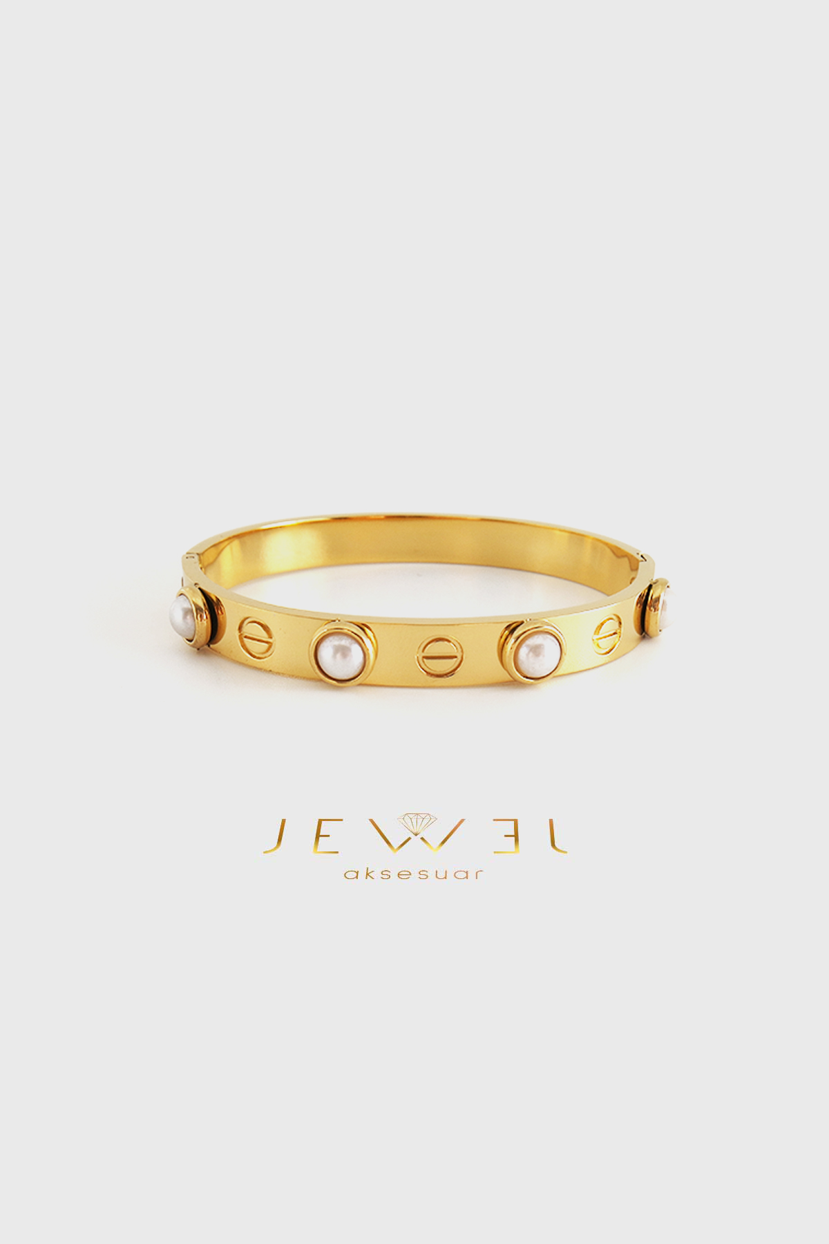 Vesper Model Gold Altın Kaplama Bileklik