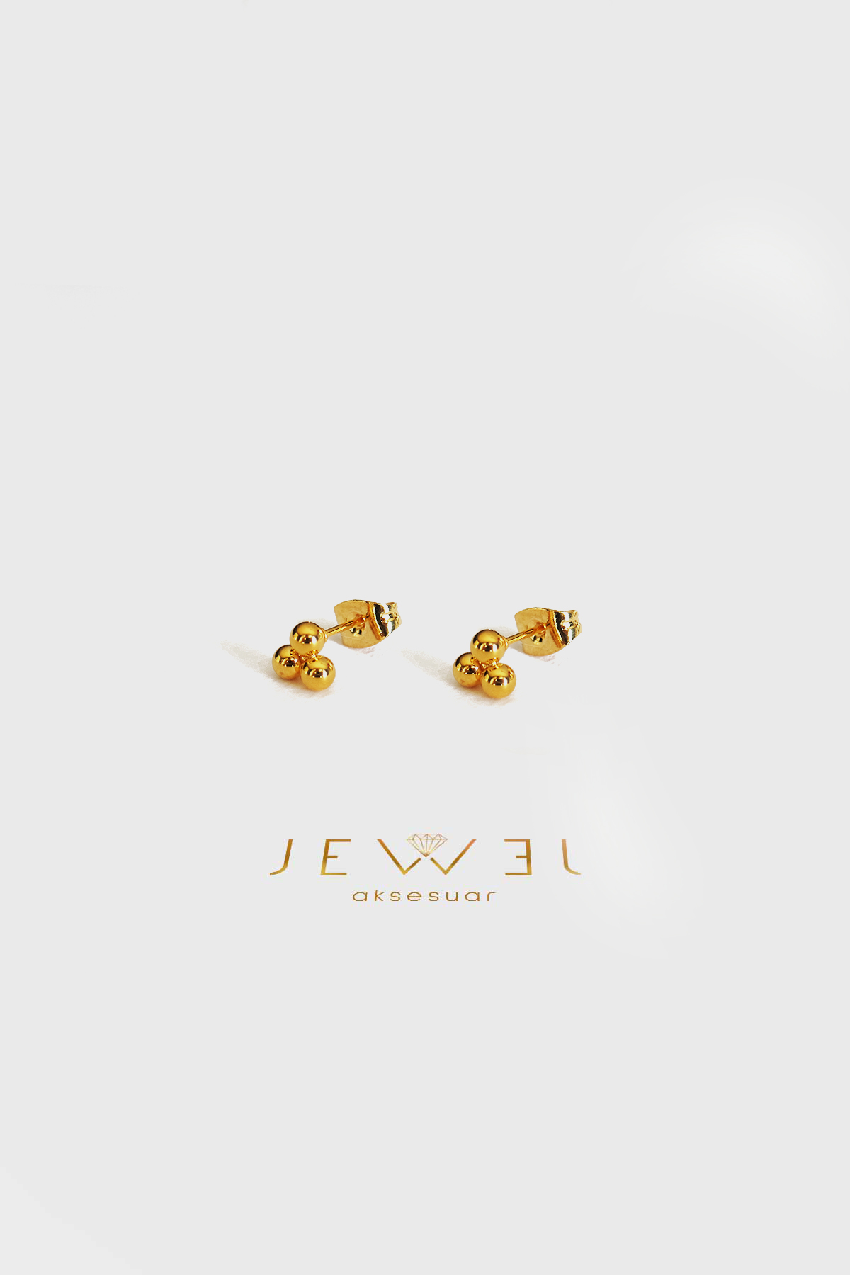 Kerasus Model Gold Altın Kaplama Küpe