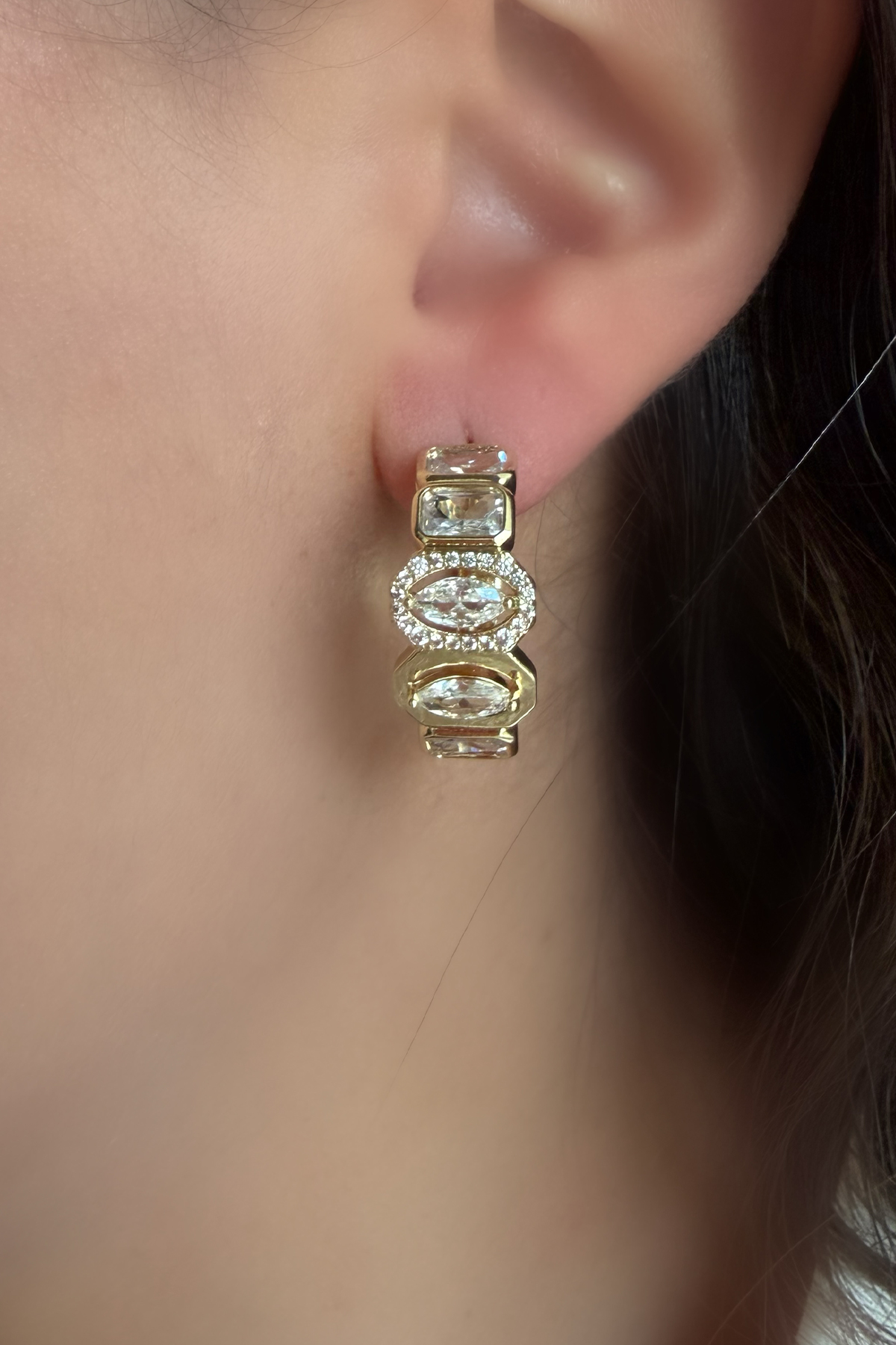 Diamond Gold Küpe