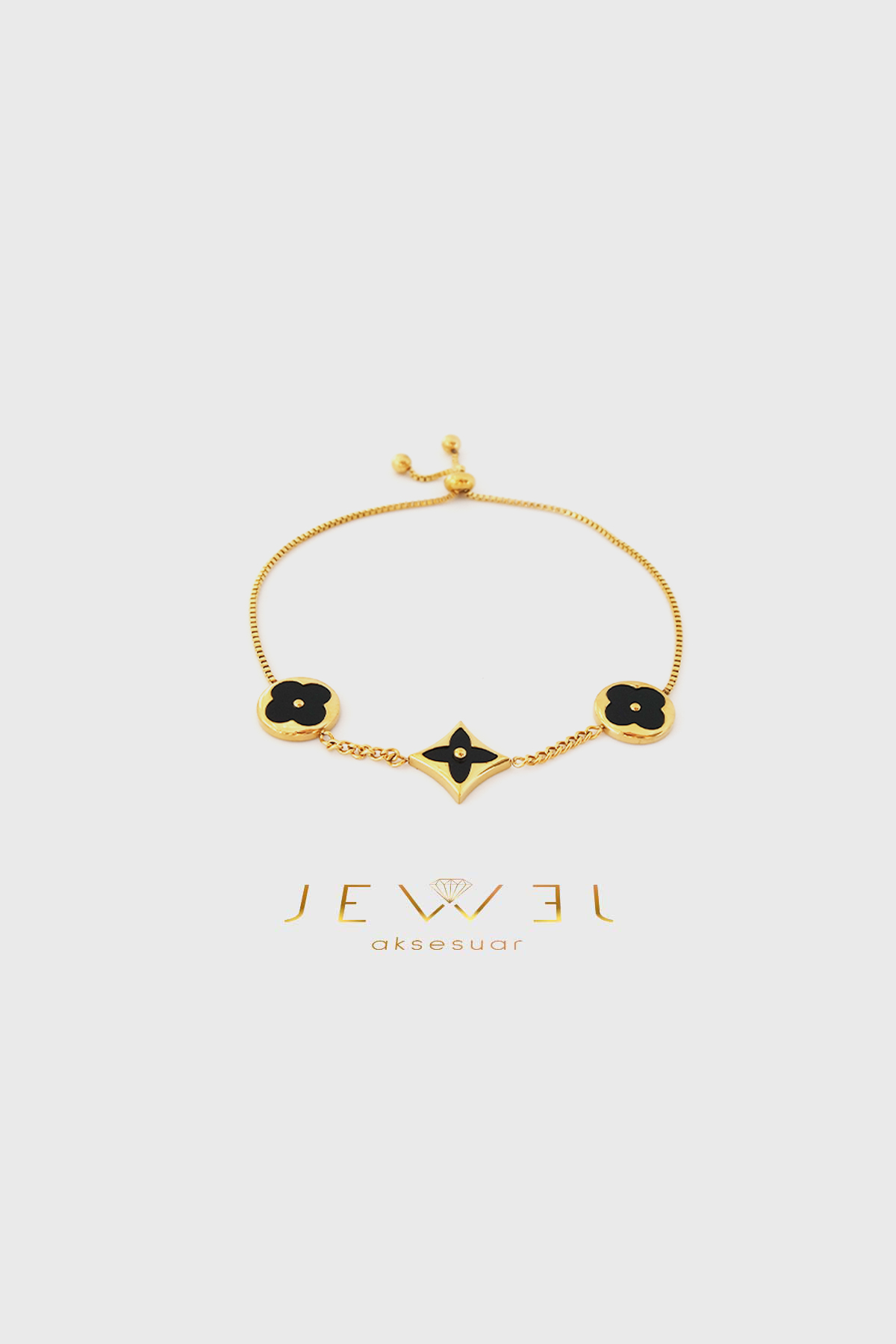 Ruby Model Gold Altın Kaplama Bileklik
