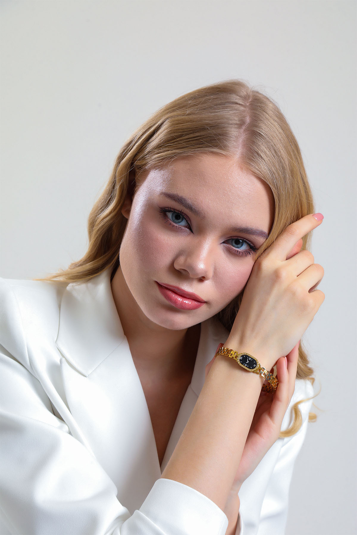 Time Model Gold Altın Kaplama Bileklik