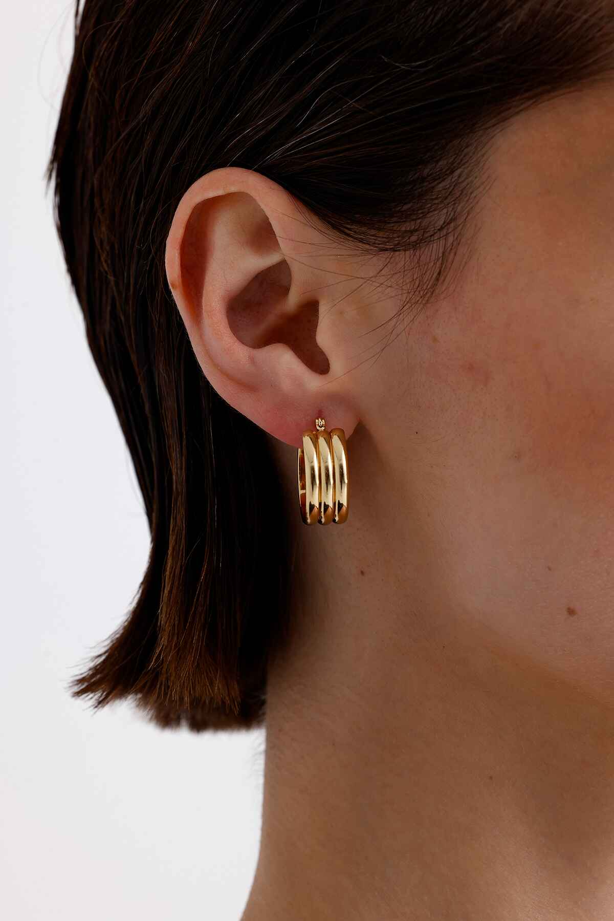 Ares Gold Altın Kaplama Küpe