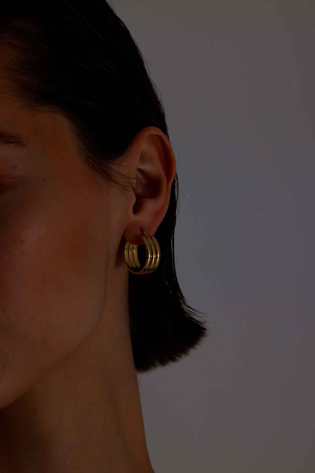 Ares Gold Altın Kaplama Küpe