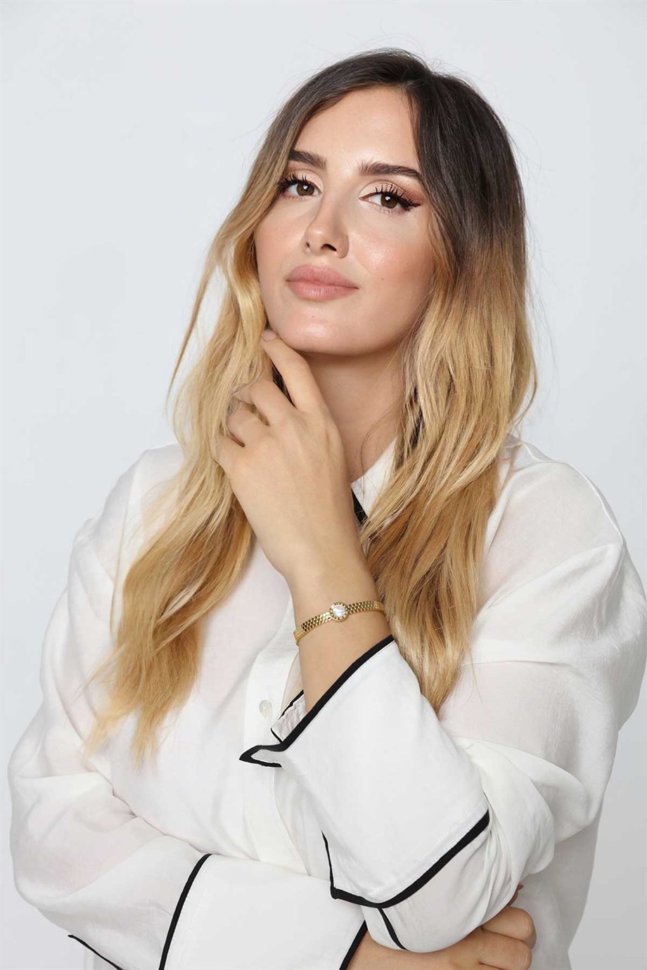 Curiosa Model Gold Altın Kaplama Bileklik