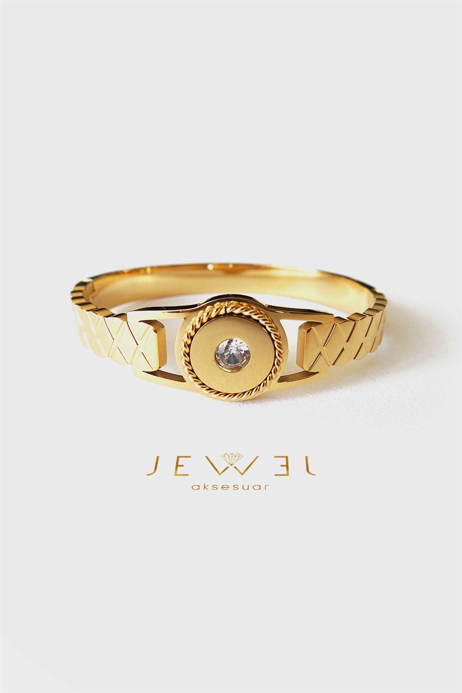 Letra Model Gold Altın Kaplama Bileklik