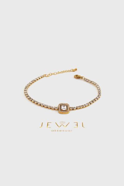 Serene Model Gold Altın Kaplama Bileklik