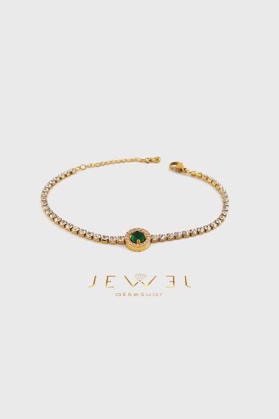 Zena Model Gold Altın Kaplama Bileklik