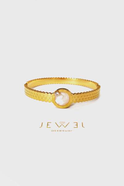 Curiosa Model Gold Altın Kaplama Bileklik