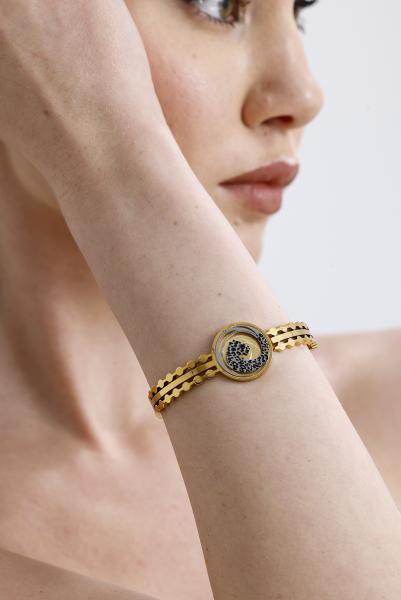 Zephyr Model Gold Altın Kaplama Bileklik