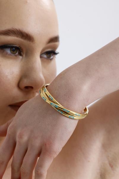 Solace Model Gold Altın Kaplama Bileklik