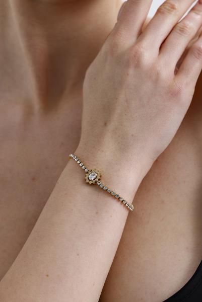Milagro Model Gold Altın Kaplama Bileklik