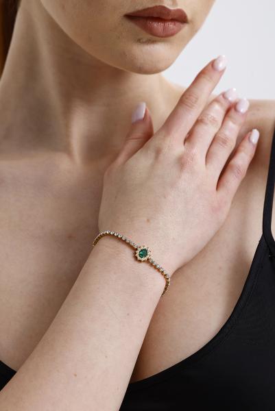Zena Model Gold Altın Kaplama Bileklik