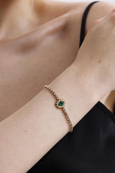 Zena Model Gold Altın Kaplama Bileklik