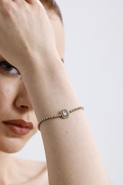 Serene Model Gold Altın Kaplama Bileklik