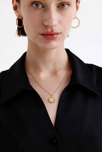Karayel Model Gold Altın Kaplama Kolye