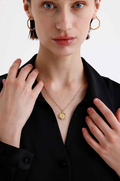 Karayel Model Gold Altın Kaplama Kolye