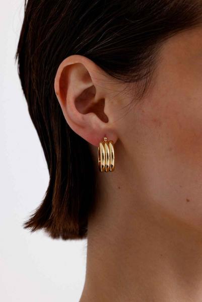 Ares Gold Altın Kaplama Küpe