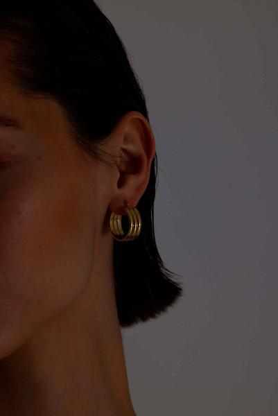 Ares Gold Altın Kaplama Küpe