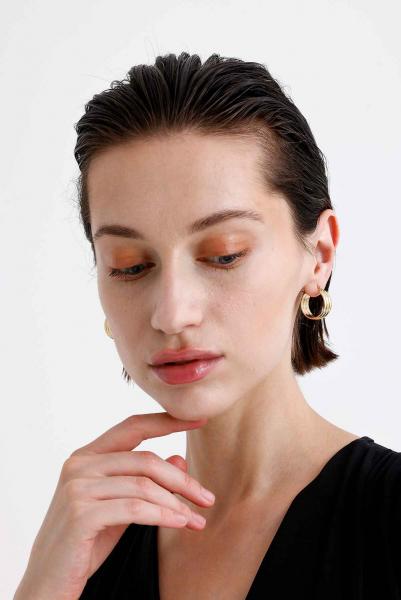 Ares Gold Altın Kaplama Küpe