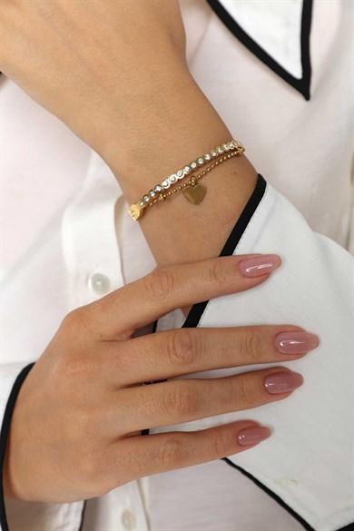 Fantastik Model Gold Altın Kaplama Bileklik