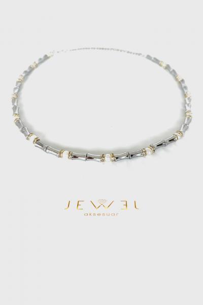 Solis İnci Detaylı Silver Kolye