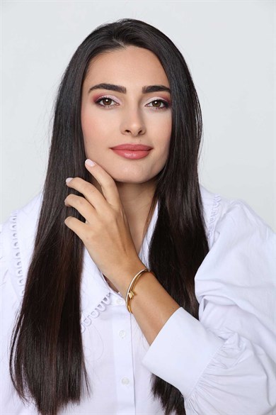 Tek Simli Kelebek Gold Altın Kaplama Bileklik